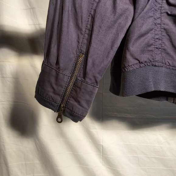 Dusty Blue Bomber Jacket - Picture 6 of 11